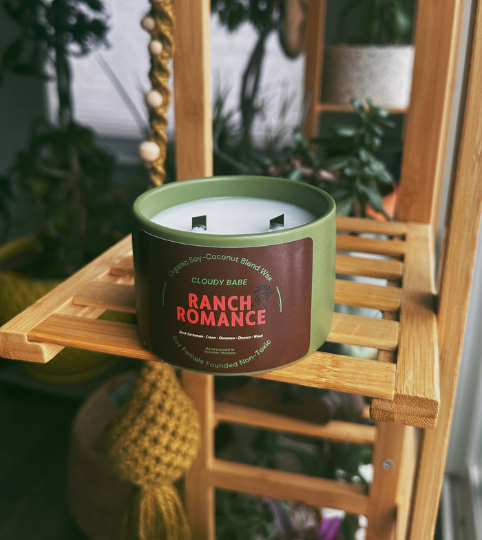 Cloudy Babe - Ranch Romance Wood Wick Candle 6 oz-Briar & Ivy