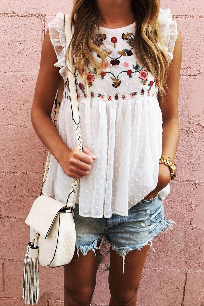 Boho Western Ruffled Top-Briar & Ivy