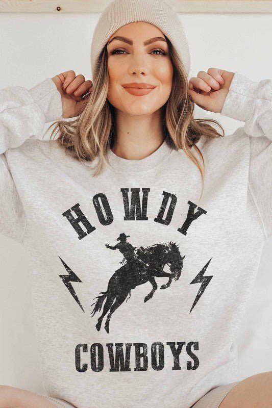 Howdy Cowboys Graphic Sweatshirt-Briar & Ivy