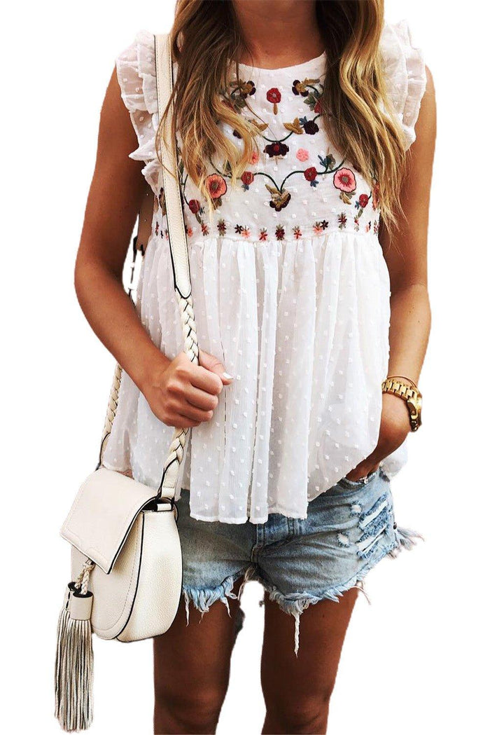 Boho Western Ruffled Top-Briar & Ivy